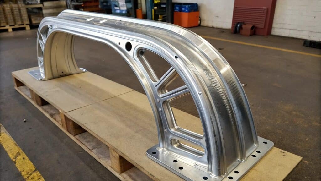 alt with keywords: successfully bent aluminum alloy plate example